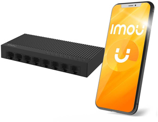Switch Imou 8-port SF108C carcasă din plastic 100Mbps