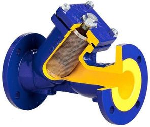 Figura di maglia del filtro 821A, DN40 PN16, dimensione maglia 1 mm, (45 maglie/cm2). Materiale del corpo: ghisa grigia, temperatura massima: 300° C