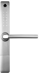 Poignée de porte avec contrôleur d'accès EURA ELH-20H4 argenté
