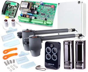 Kit Genius G-Bat 400 para puertas de doble hoja de 8m