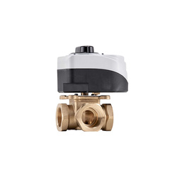 4-utas keverőszelep 1 inch Kv 12.0 3 pontos működtetővel 230V