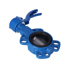 Supapă fluture fără flanșă SYLAX cu acționare manuală cu pârghie DN65
