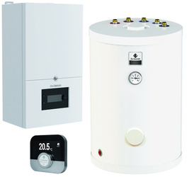 Package with gas condensing boiler DE DIETRICH MCR4 24/SRK150MG + SMART TC