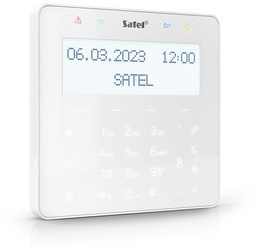 Manipulator SATEL INT-KSG2R-W cu tastatură tactilă și cititor de proximitate