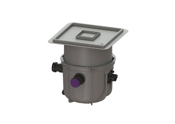 Minilift dirty water pumping station with built-in tile cover