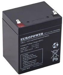 EUROPOWER EP-serie 12V 5Ah T1 AGM-batteri med en livslängd på 6-9 år
