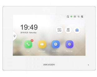 Monitor video Hikvision pentru intrare prin ușă DS-KH6320-WTE1-W