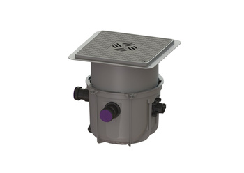 Minilift dirty water pumping station with black built-in cover