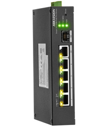 DS-3T1306P-SI/HS - switch industriale PoE a 4 porte + 1 RJ45 + 1 SFP