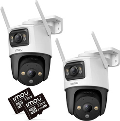 Sada 2 IP kamer IMOU Cruiser Dual 10MP (5MP + 5MP) s 32GB paměťovými kartami