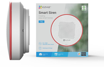Sirenă de alarmă EZVIZ T9C - semnal sonor și vizual puternic pentru sistemul de alarmă