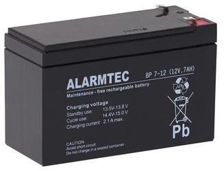 Batterie AGM ALARMTEC série BP 12V 7Ah