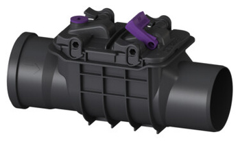 Válvula de compuerta STAUFIX BASIC DN100 d110 TYPE-2 dos válvulas de retención mecánicas protección contra roedores 1 válvula de acero